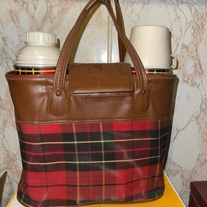 Thermos Vintage 1960s Picnic Lunch Set Bag Cup